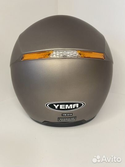 Шлем для скутера, электроскмоката серый размер М