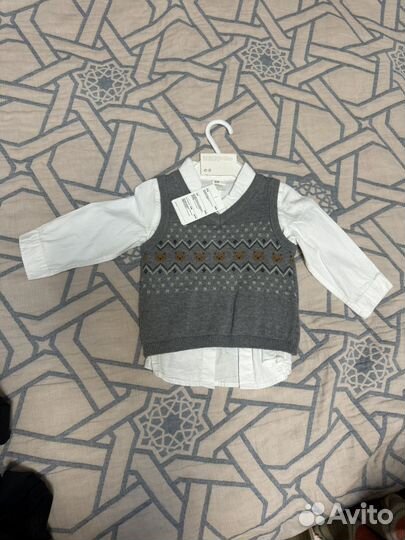 Новый комплект hm рубашка и жилетка