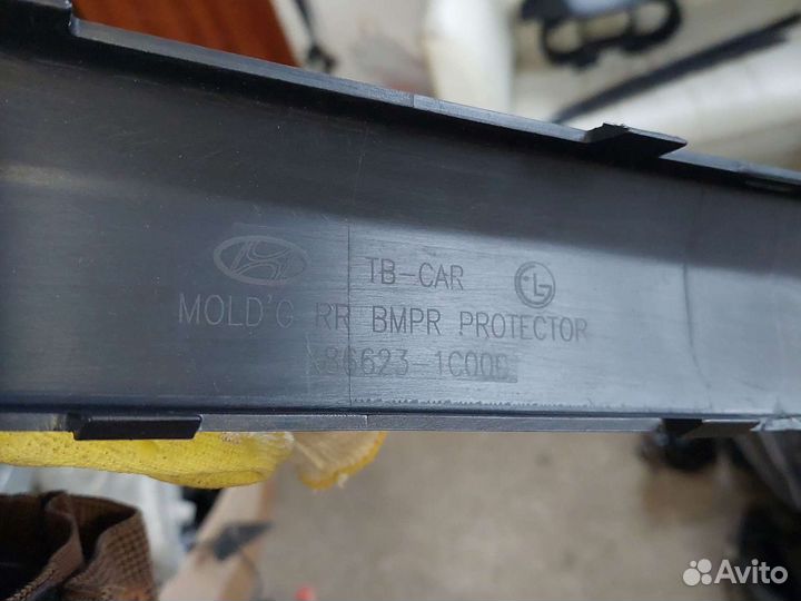 Накладка бампера переднего хендай гетс оригинал