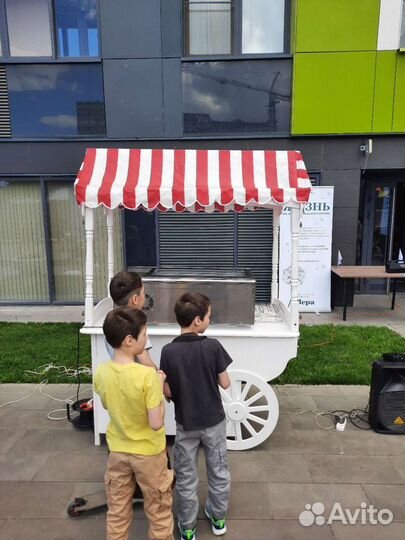 Сахарная вата попкорн мороженое шоколадный фонтан