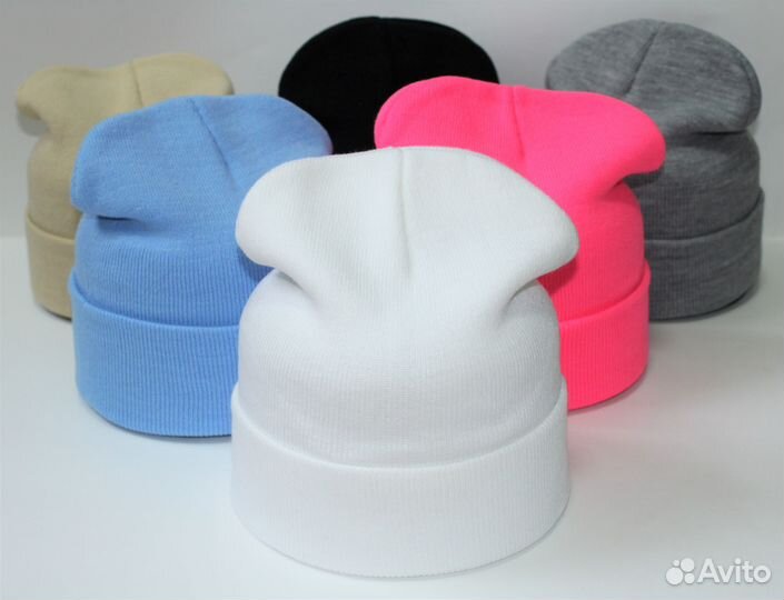 Шапки женские трикотажные