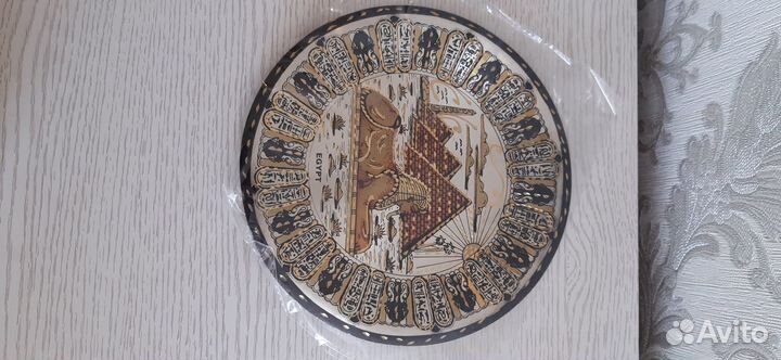 Статуэтка египетская кошка,пирамида, тарелка