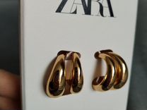 Zara серьги гвозди бижутерия