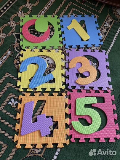 Напольные игровые пазлы Цифры и Золушка