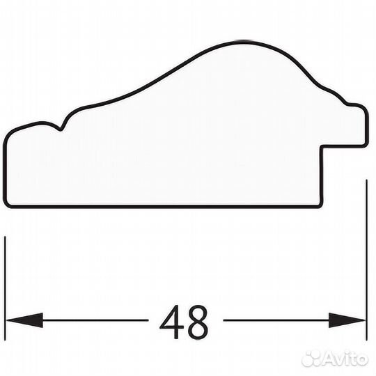 Зеркало Evoform Definite 72х52 BY 0791 в багетной