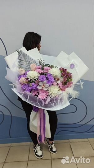 Цветы, большие букеты, доставка цветов