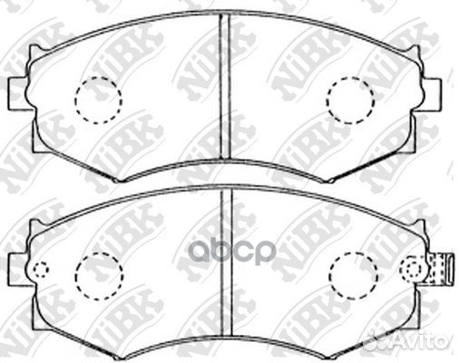 Колодки тормозные дисковые nissan almera 1.8 20