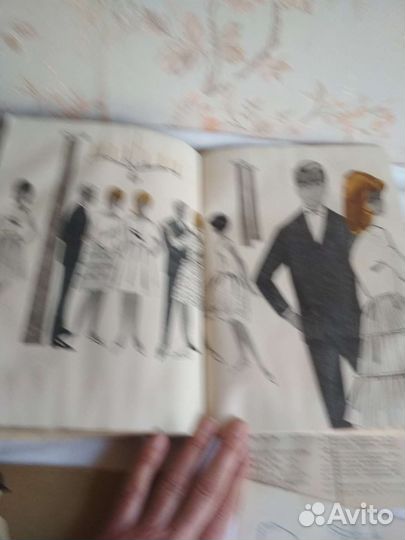 Журналы мод, книга по вязанию 60-х г.г