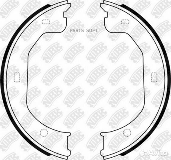 Колодки торм.бараб. mazda FN0710