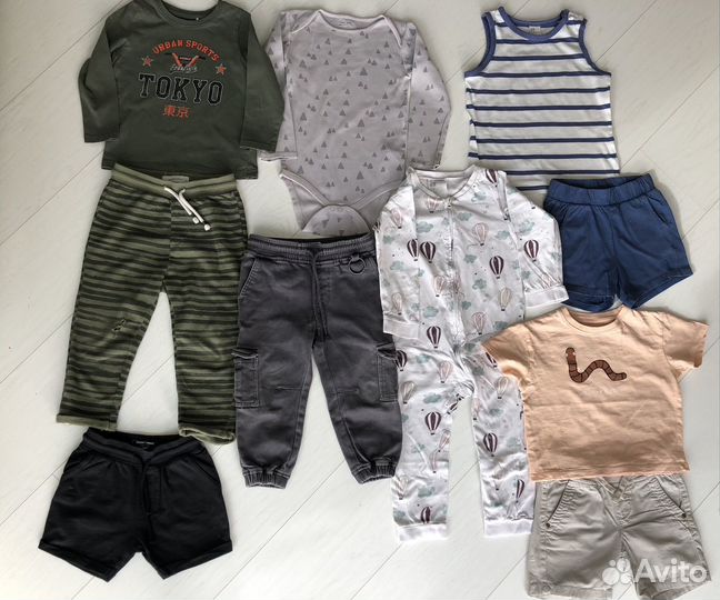 Пакет детских вещей zara next hm