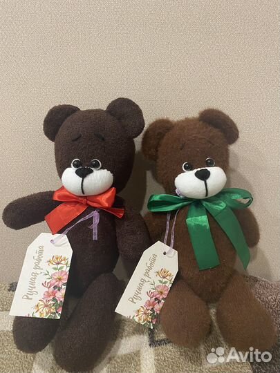 Плюшевый медведь ручной работы