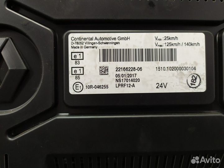 Приборная панель Renault T