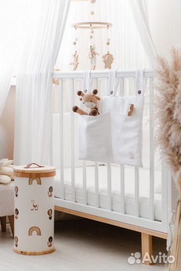 Хлопковые бортики заборчики с простынью