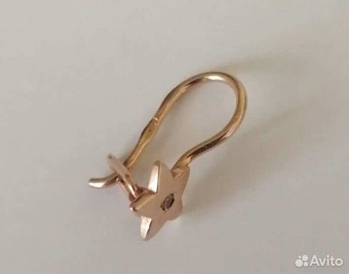 Золотые серьги для девочки