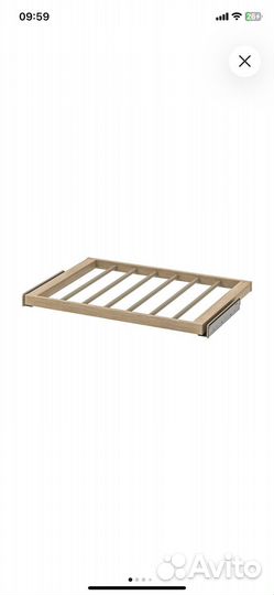 Выдвижная вешалка икеа комплимент для брюк 75x58