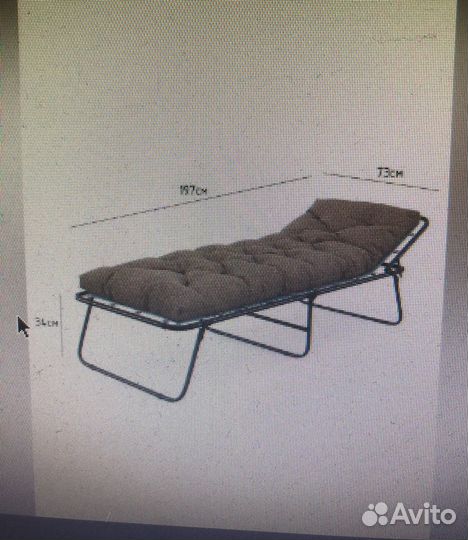 Раскладушка со съемным матрасом