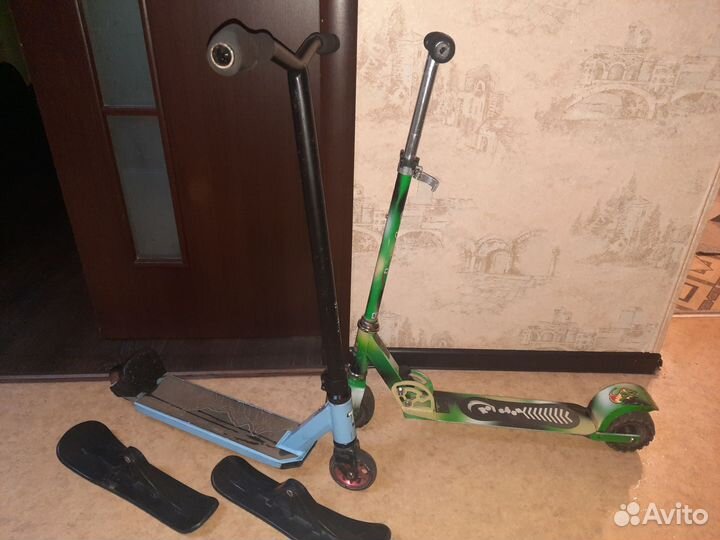 Самокат и снегокат