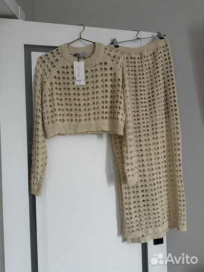 Костюм женский летний вязаный