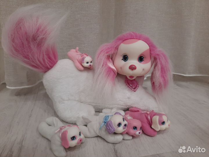 Игрушка собака с щенками