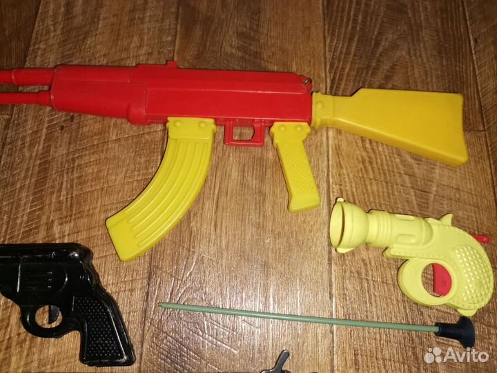 Игрушка СССР, автомат, пистолет