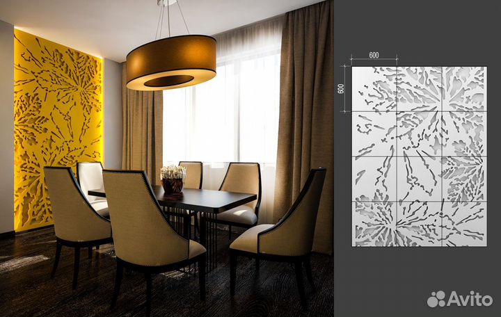 3D панели Панно