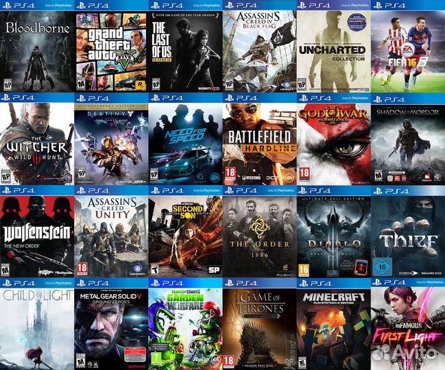 Игры ps4 ps5 Цифровые версии