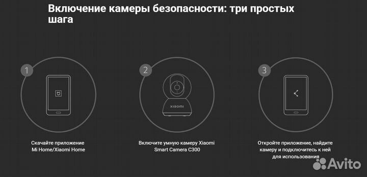 IP-камера Xiaomi SMART Camera C300 поворотная