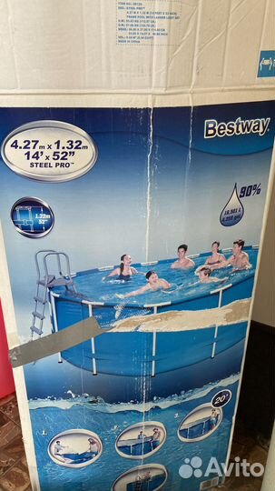 Большой Каркасный бассейн Bestway steel pro max