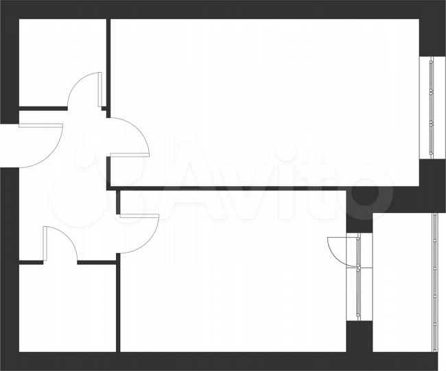 1-к. квартира, 53,7 м², 4/5 эт.