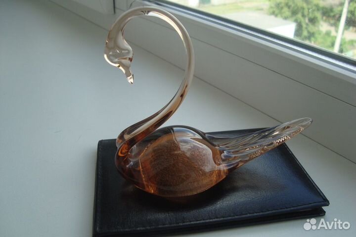 Сувенир Лебедь стекло СССР