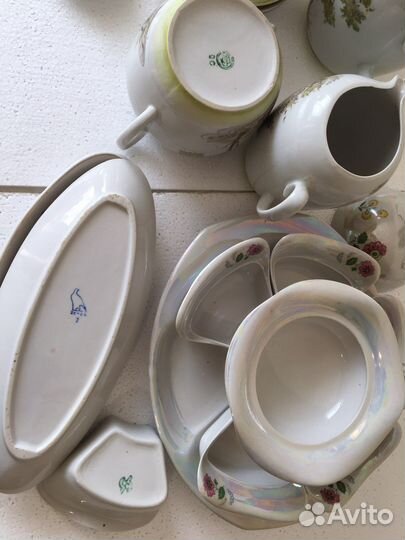 Салатница, менажница, солонки, селедочницы СССР