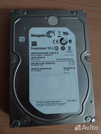 Жесткий диск Hdd Seаgate 3.5' 1000gb
