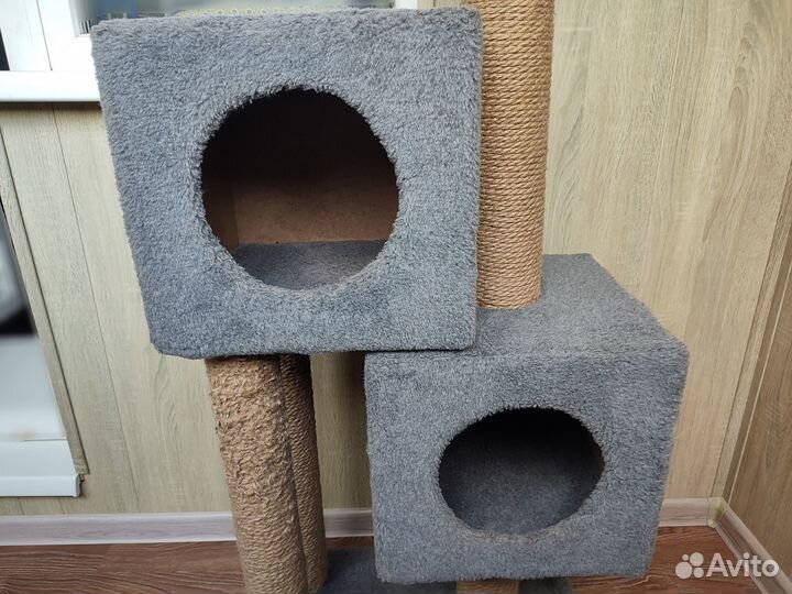 Домик-когтеточка двойной для животных