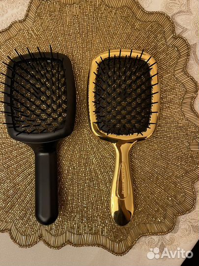 Расчески Janeke оригинал, цвет золото/серебро