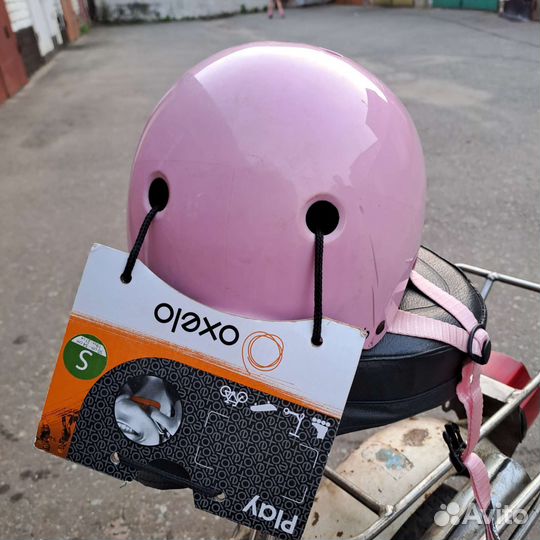 Шлем детский розовый Oxelo Decathlon