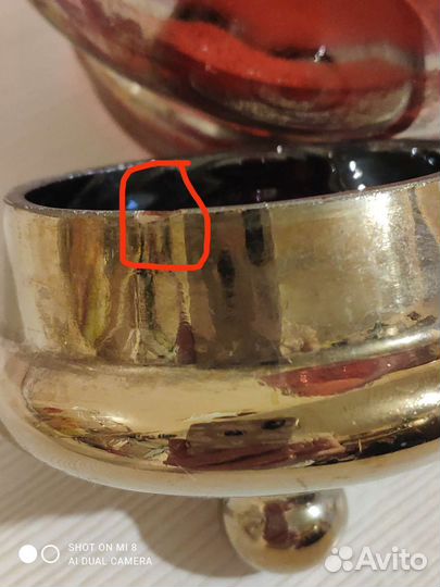 Кувшин рубиновое стекло СССР