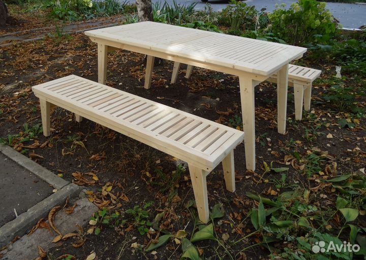 Стол и лавки садовая мебель новая