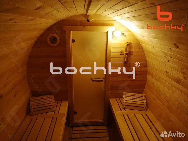 Баня 2,58х2 м круглая под ключ