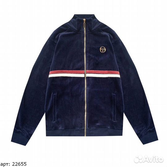 Олимпийка Sergio Tacchini темно синего цвета