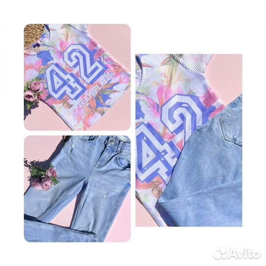 Пакет фирменных летних вещей для девочки 146-152