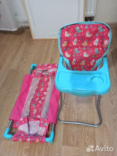 Стульчик и манеж для кукол
