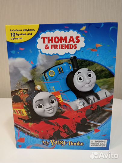Новый набор Томас и друзья книга и паровозики