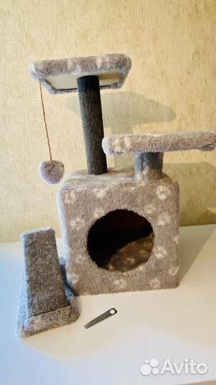 Когтеточка домик для кошки бу