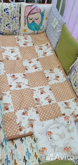 Лоскутный плед-одеяло