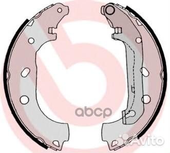 Колодки тормозные барабанные задн. ford tourneo
