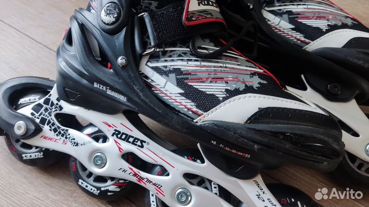 Роликовые коньки детские раздвижные Roces Yuma Boy