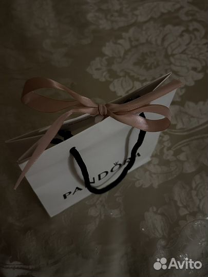 Pandora кольцо серебро