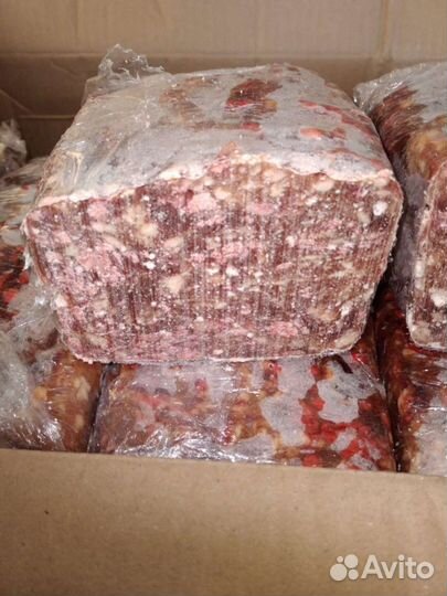 Корм фарш из говядины для животных