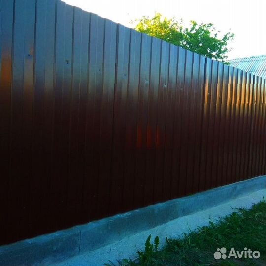 Забор из профнастила