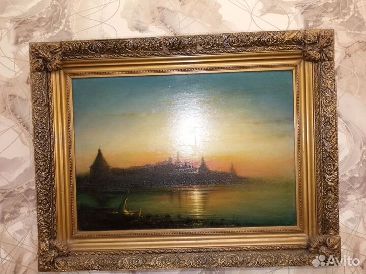 Картина маслом на холсте бу